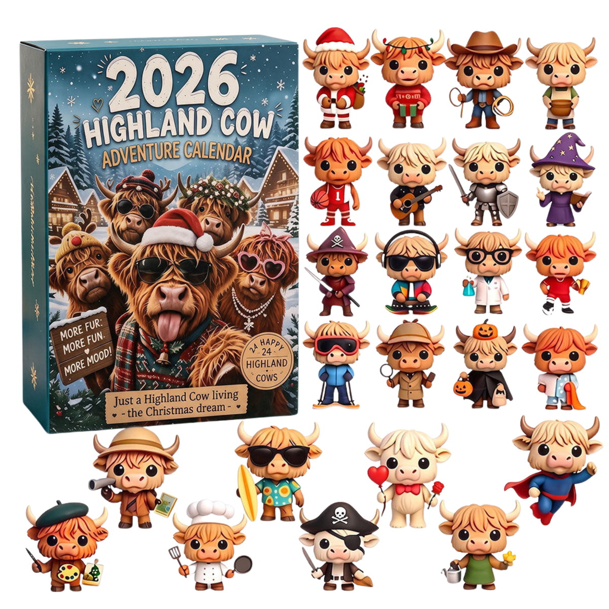 Highland Cows Advent Calendar